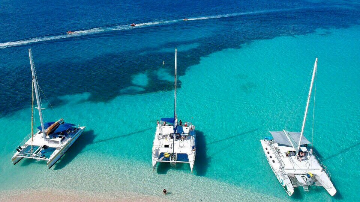 a small boat in a large body of water